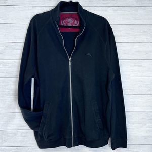 Tommy Bahama Zip Up Knit Sweater Jacket with Side Pockets L 💗